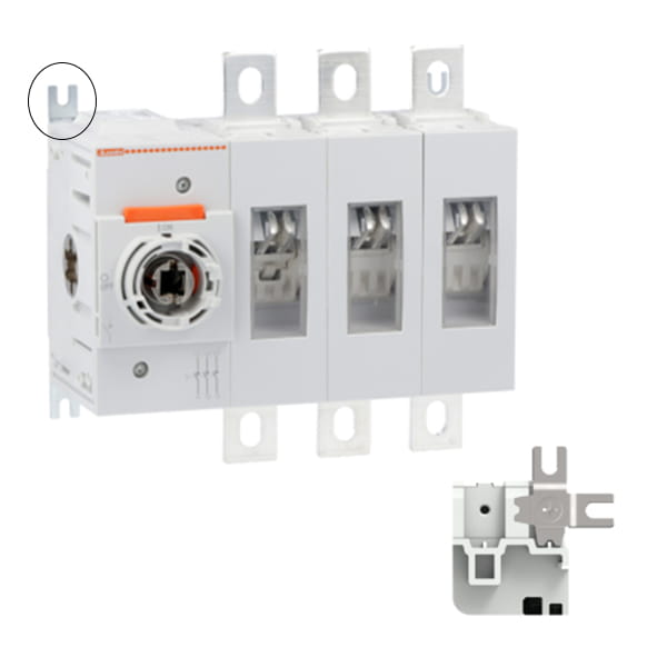 Lastfrånskiljare montering vägg eller botten