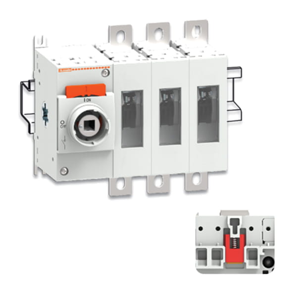 Lastfrånskiljare montering DIN skena