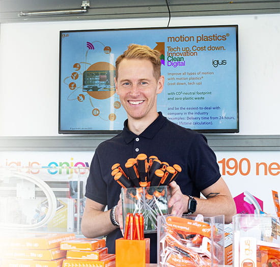 Martin på igus roadshow