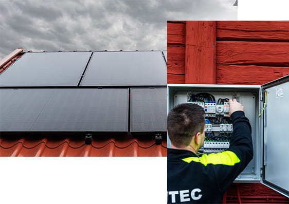 installation av solceller erntec