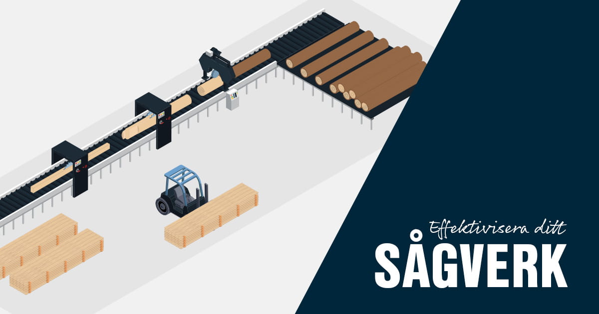 Lösningar för mätning och övervakning i sågverket