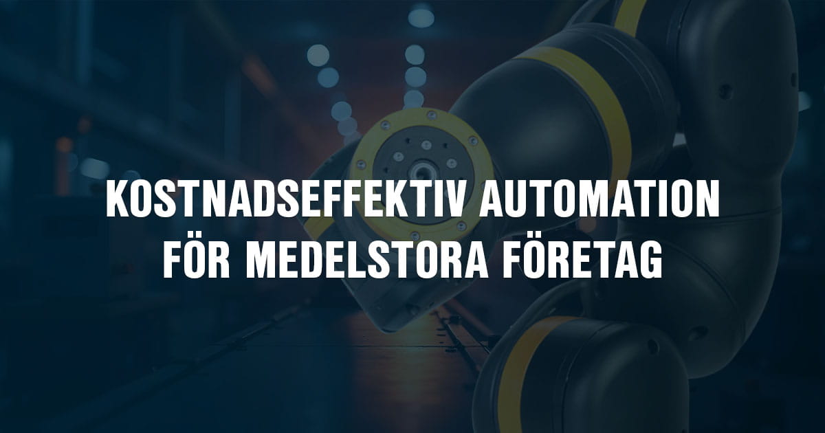 Kostnadseffektiv automation med igus