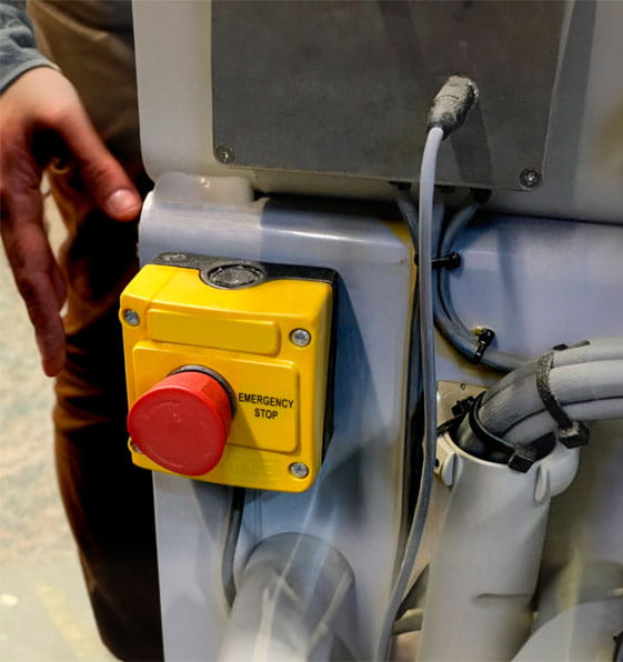 nödstopp knapp från baco