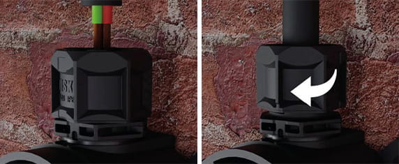 WISKA Trishot installation