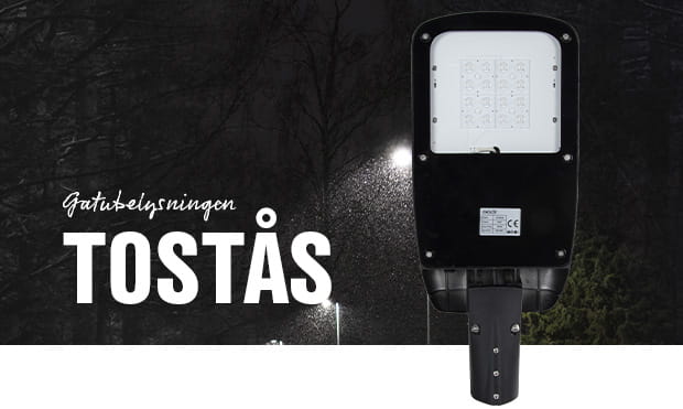Gatubelysning tostås har nattsänkning