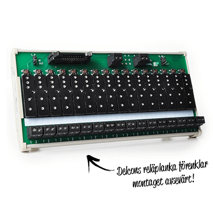 Delcon reläplanka