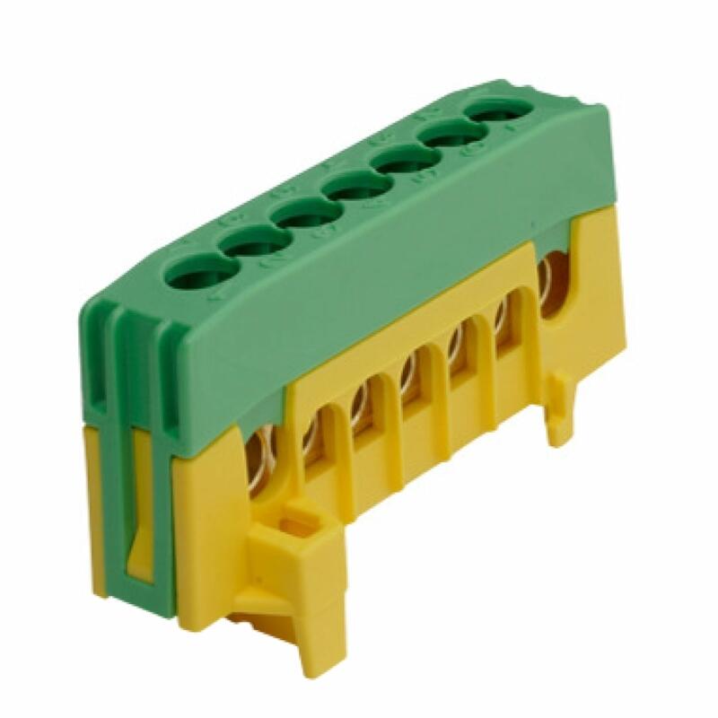 PE7-F2 Skena Grön/Gul 7-Polig