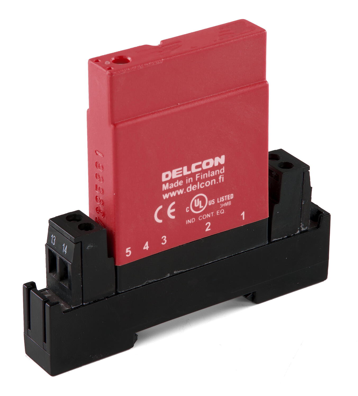 Utgångsrelä DC, med sockel